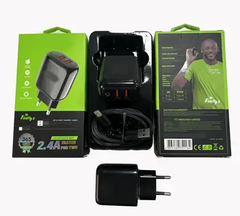 Factory Cheap Price For Oraimo Phone Charger Fast Charging EU Plug USB Charger With Cable For Tecno Infinix Samsung Phone