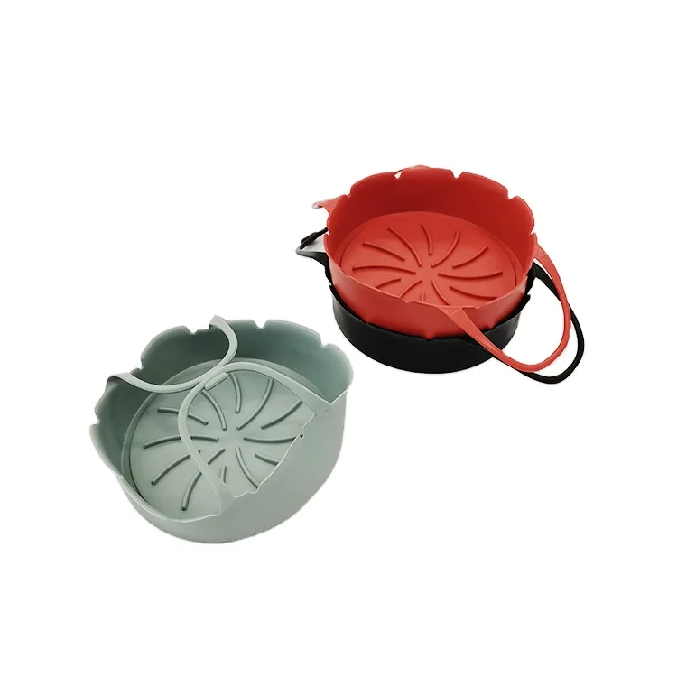 Cross-border new food-grade silicone air fryer mat multifunctional air fryer hand basket home baking baking pan