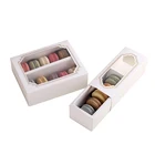 Wholesale Dessert Packaging Custom Macaron Boxes For 12 10 9 8 6 4 3 2 1