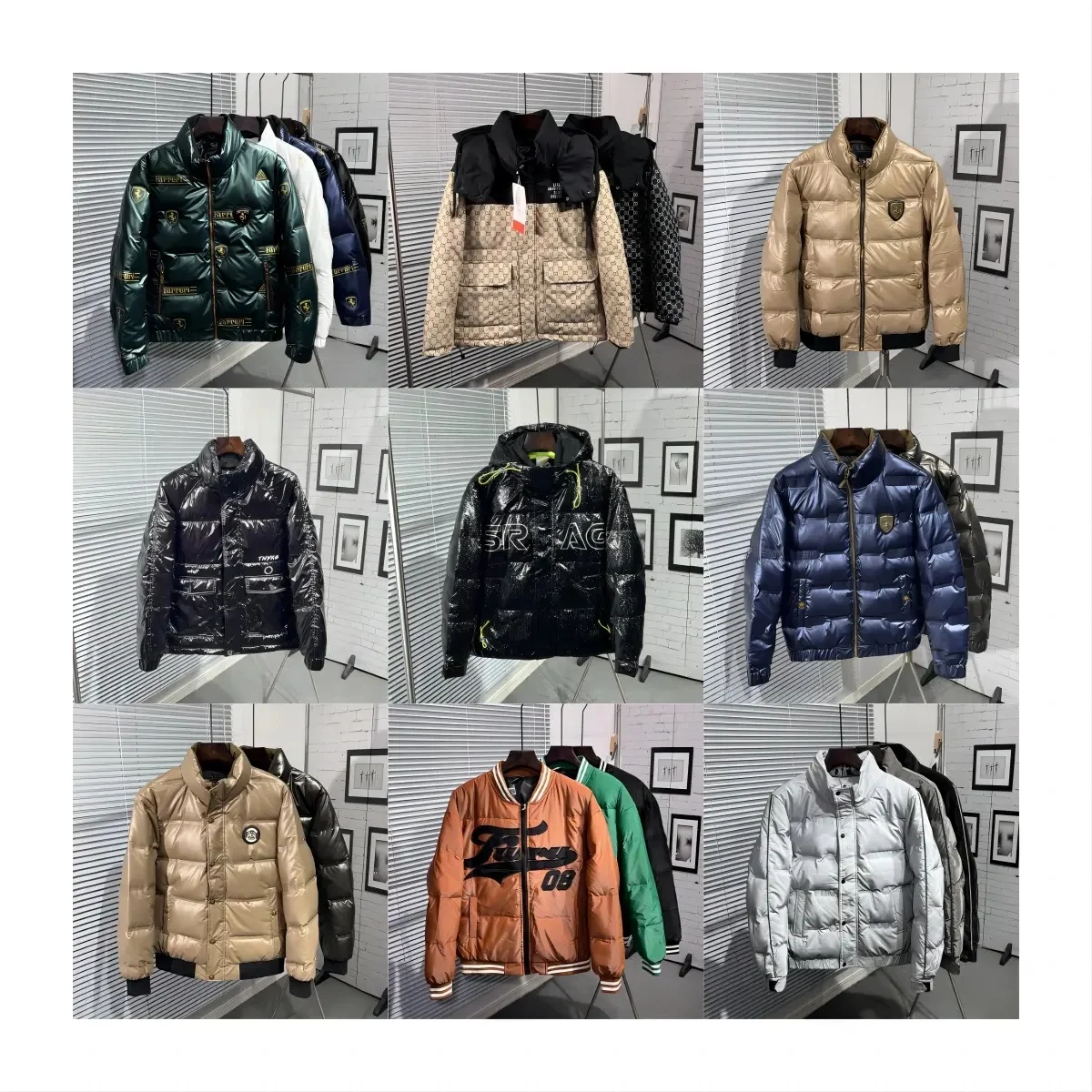 winter new down jacket men's mid-length solid color casual hooded thick warm down jacket