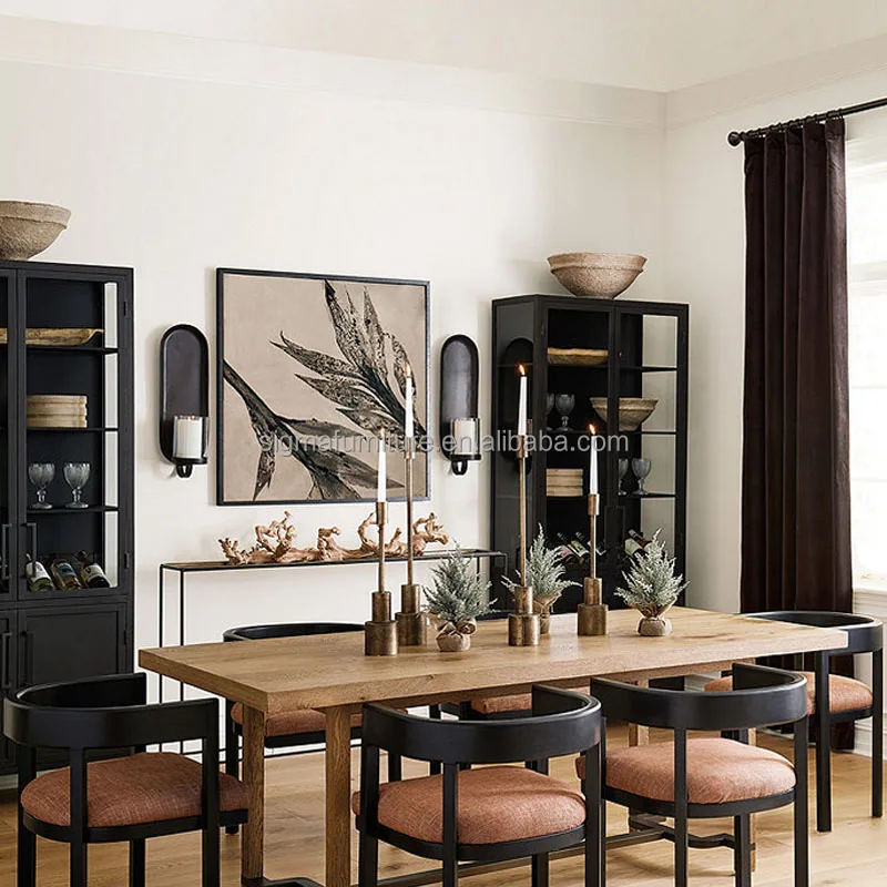 Modern new arrival solid wood indoor furniture dining set