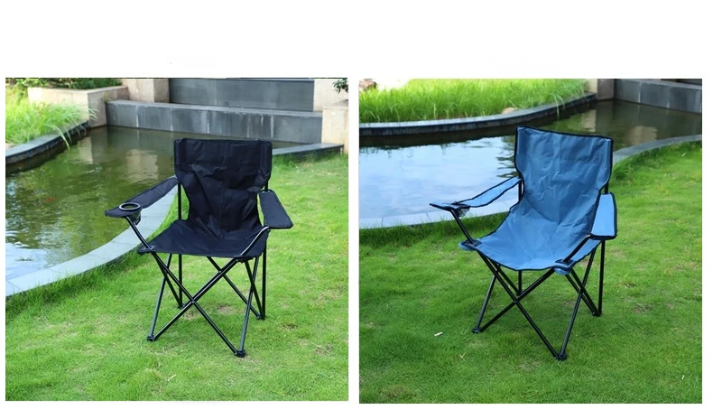 Portable Folding Heated Outdoor Foldable Camping Beach Fishing Chairs with Padded Hard Armrest