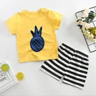 Girls Boys 2021 New Design Cute Lovely Cartoon Cotton Kids Children Summer Clothing Girls Boys Set T Shirt