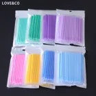 Dental Microbrush Eyelash Applicator Cotton Swab Cosmetic 100 Pcs Micro Brush