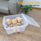 Transparent Pp Plastic Easy To Sealed Transparent Clear Modern High Quality Pp Plastic Storage Box Case