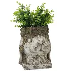 Handicraft Hot Selling Cheap Custom Magnesia Bunny Bust Planter Indoor Or Outdoor Handicraft Flowerpot