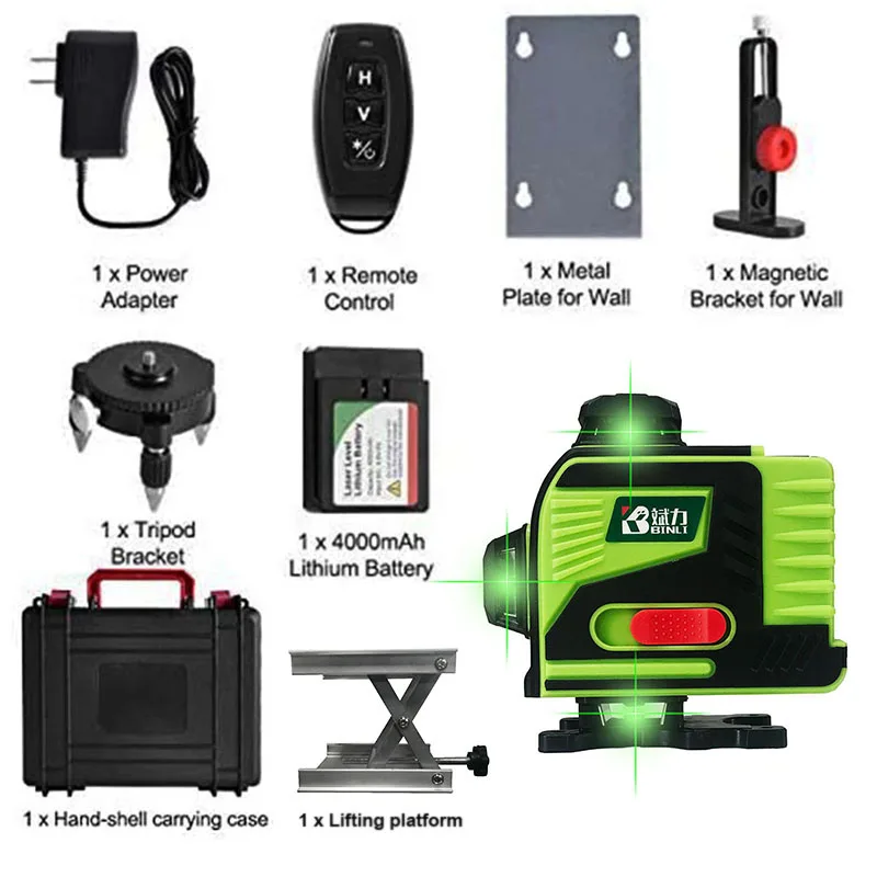 Hot Selling 360 Self-Leveling 16 Lines Laser Level Light