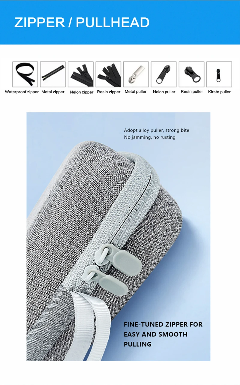 Manufactory Custom Logo Large Capacity Protective Travel Shockproof Zipper Carrying Tool Eva Bags & Cases With Foam Insert details