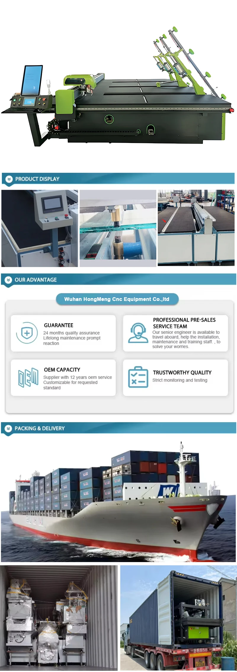 Ultra High Speed Automatic CNC Laser Cutting Machine Gantry Type for Automotive Laminate Glass New Water Hiwin DXF Sheet Metal