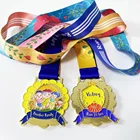 Craft 2021 Factory Wholesale Bespoke Metal Craft Enamel Gold Plated Cheap Medals For Kids