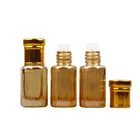 Oil Glass Bottle Mini Octagonal Shape Arabian Attar Oud Essential Oil Glass Bottle