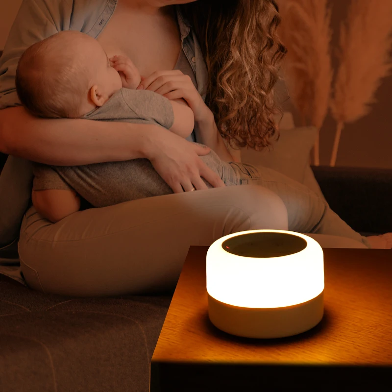 White Noise Sound Machine Baby with Night Light Rechargeable Portable Lullaby Machine Baby Soother for Kids Adults Sleep supplier