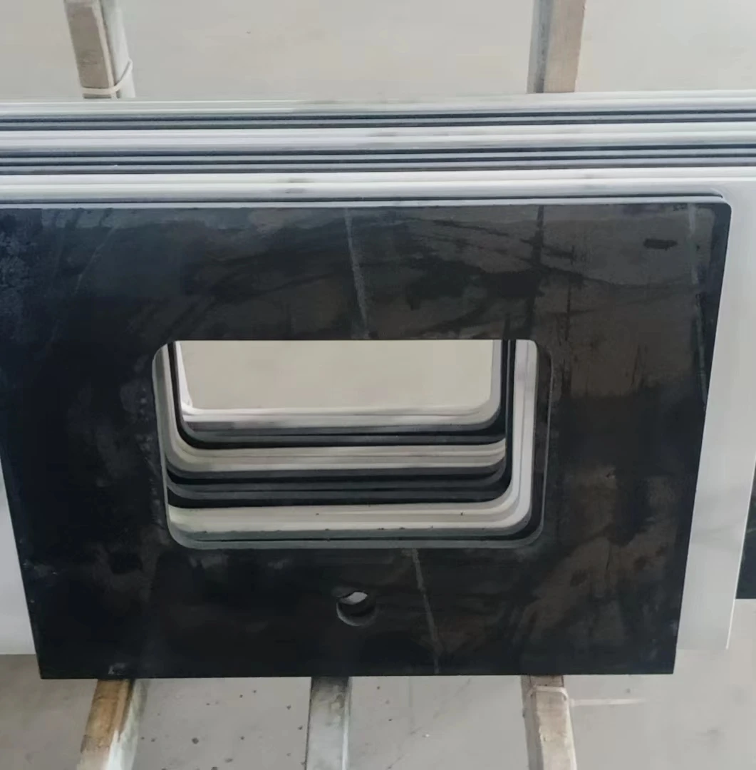 Tarpul Modern Stone Style Design Solid Surface Rock Slab Porcelain Undercounter Sinks Vanity Basin for Hotel Bathroom Use supplier