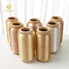 Gold Wholesale 450D 600D Cotton Bronze Color Pure Gold Pure Silver Morocco Metallic Yarn