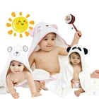 Design Towel Hot Sale With Animal Design Custom Poncho Organic Bamboo Fabric Baby Hooded Bath Towel