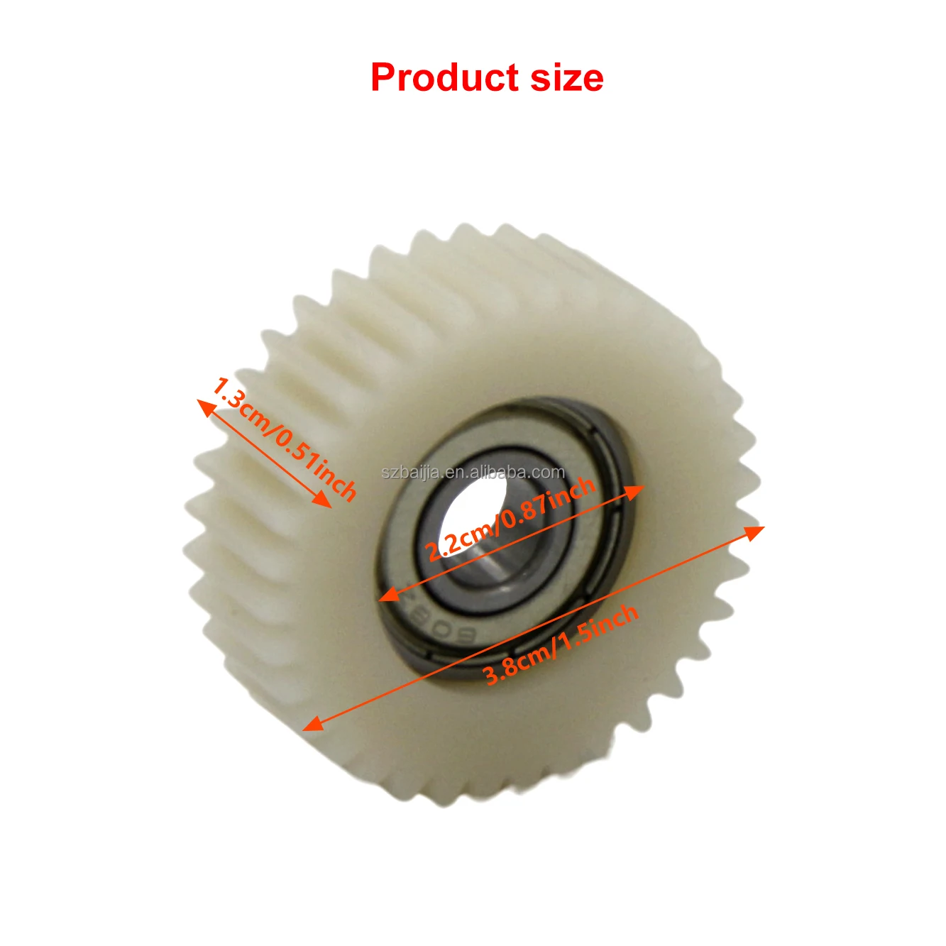 36 Gear Nylon Gear Ratchet Wheel Gear Spur Lathe for Electric Bicycle EBike Parts
