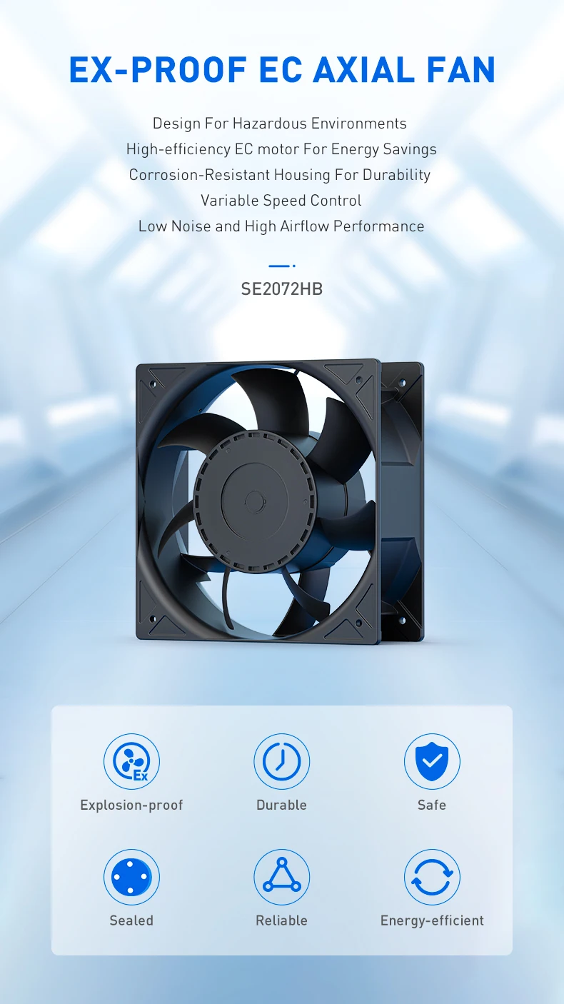 Fan, Axial, 205*205*72mm - detail 2
