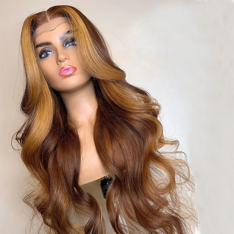 honey brown lace front wigs