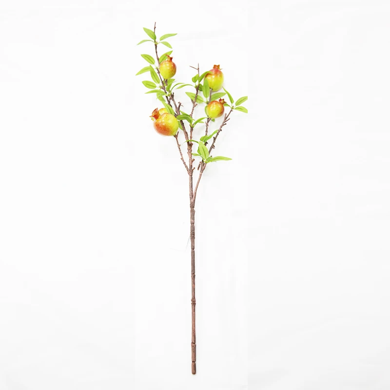 Handmade China wholesale home decor simulated fruit artificial flower harvest apple/pear/orange/pomegranate bunches
