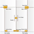 Bottom Patch Fitting Glass Door Bottom Patch Fitting Commercial Office Glass Door Accessories AGC-P02