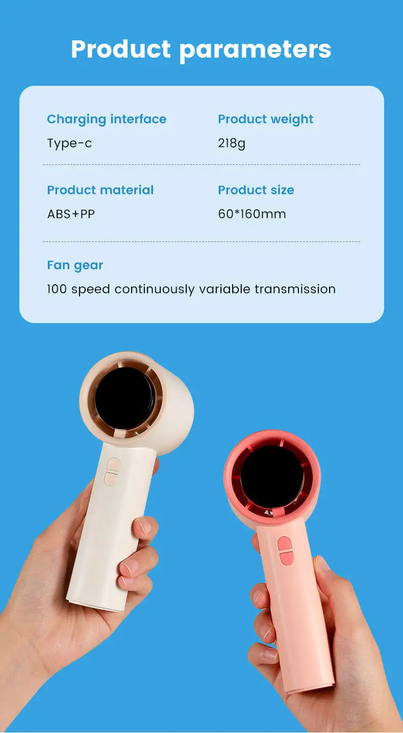 Mini Handheld Fan, IMYCOO, Portable - detail 24