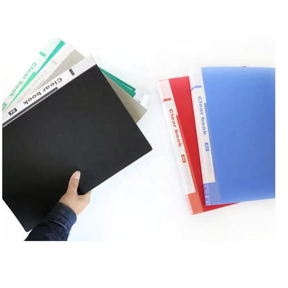 PVC Clear Display Book Custom Printed Medical Record Pockets Organizer File Folder
