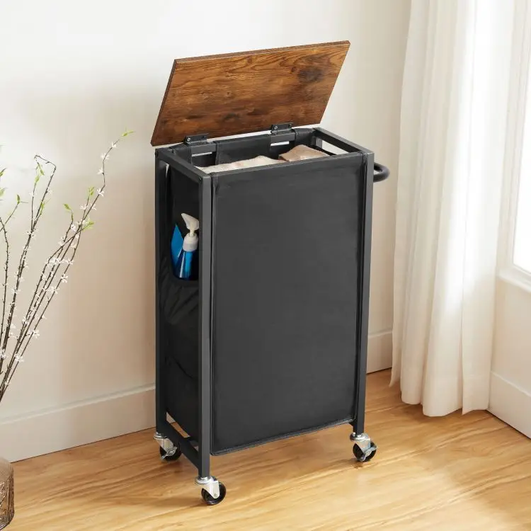 Wholesale Laundry Hamper Sorter on Wheels Laundry Basket Rolling Cart with Wheels for Dirty Clothes Storage Organizer