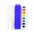 Colors High Color Customized Non-toxic 16 Colors High Quality Semi Dry Water Color Paint Cake Oval Shape