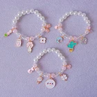 Pearl Cute Children Bead Accessories Cartoon Pendant Pearl Bracelet For Girls