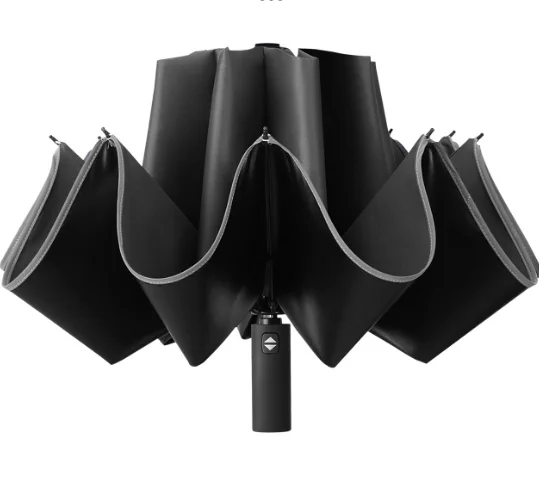 High Quality  Customized Windproof Manufacturer Sunshade 3 Fold Summer Waterproof Umbrella With Logo