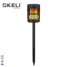 Torch Light OKELI Waterproof 3 Modes 96LED Solar Fire Flickering Flame Lamp Garden Torch Light
