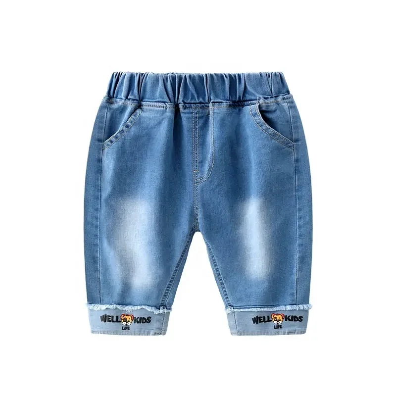 High quality customize fashion waist flare bell bottom boot cut denim jeans for baby kids