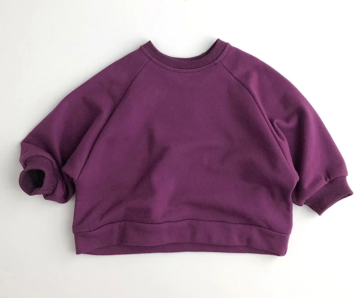 Autumn children's clothing Korean casual candy-color long sleeve toddler baby girl pullover sweatshirt