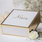 Box Packing Box Black 2021 Foldable Paper Packaging Custom Pink/black Rigid Magnetic Closure Gift Box With Ribbon