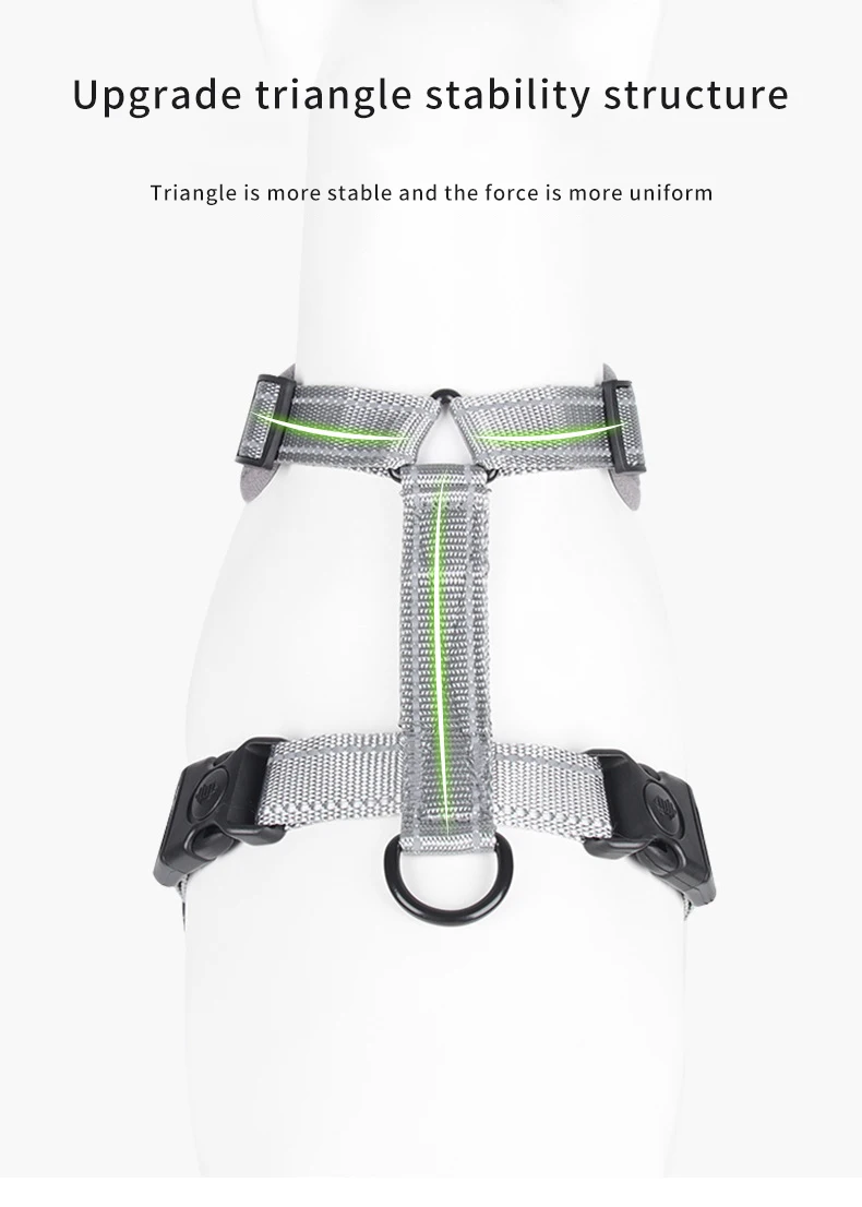 CUSTOM Reflective No Pull Dog Harness Soft Padding Thick for Large Dogs No Pull Weight Pulling Dog Harness factory