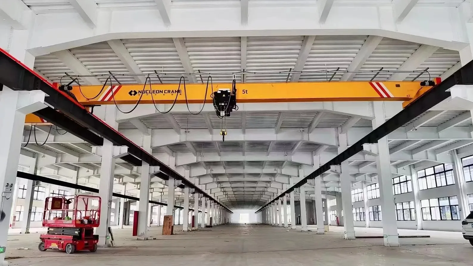 Hd Type Low Headroom Single Girder European Eot Crane Ton Ton Ton