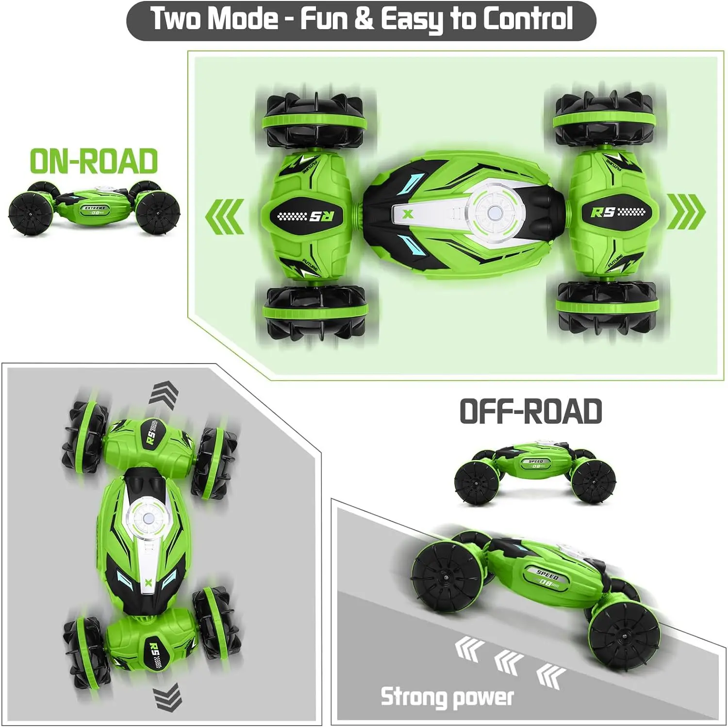 4WD Amphibious Car Toy 2.4G Remote Control Cars RC Watch Gesture Sensor Rotation Twist Stunt Drift Vehicle Children Toys