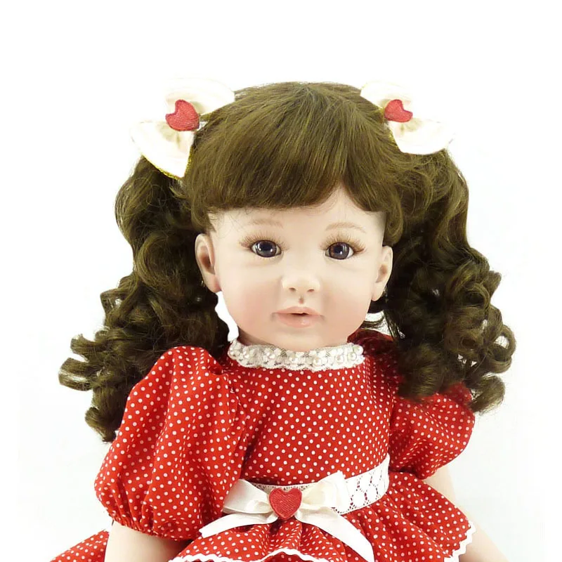 Unique Kids Gift Chubby Cheeks Realistic Lifelike 60 CM  Reborn Baby Doll Red Dress