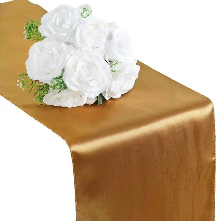Wholesale High Quality Satin Table Runner for Wedding Decoration