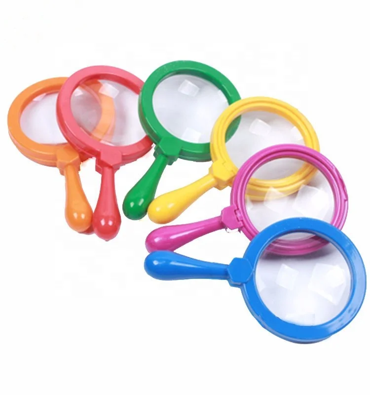 Large Children Holding Plastic Magnifying Glass Insect View Tool Outdoor Toy 