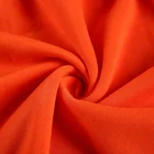 Orange Fabric Latest Design Anti-static Orange Organic 100% Polyester French Terry Fabric For Garment