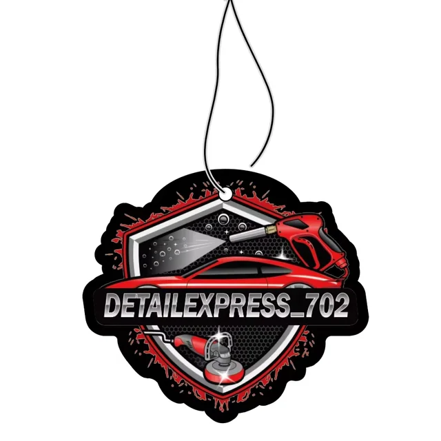 Custom Logo Luxury Air Freshener Good Smell Floral Pattern Cotton Paper Car Vent Perfume Home Use Anime Inspired Car Freshener