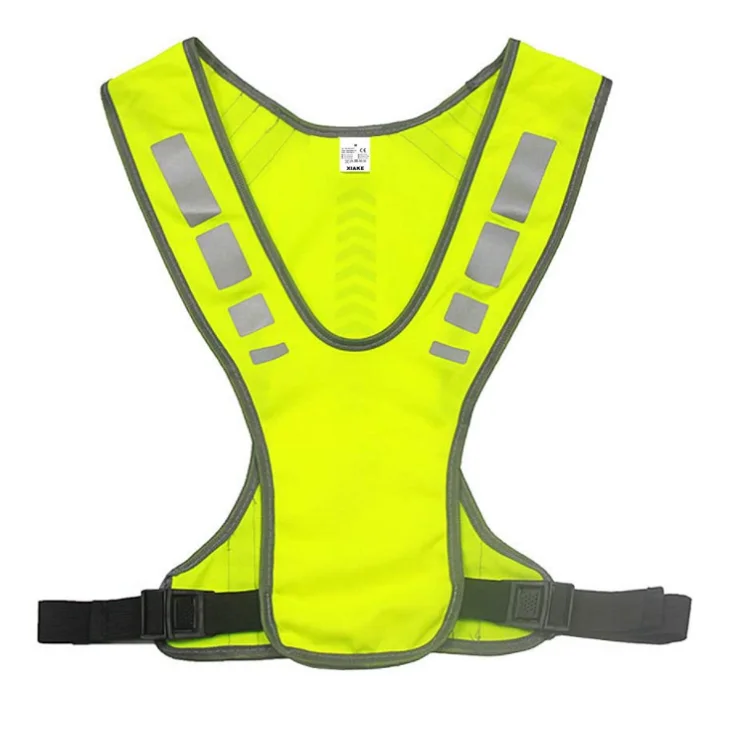 Yellow MagiDeal Reflective Safety Vest for Running Jogging Biking Cycling Walking 