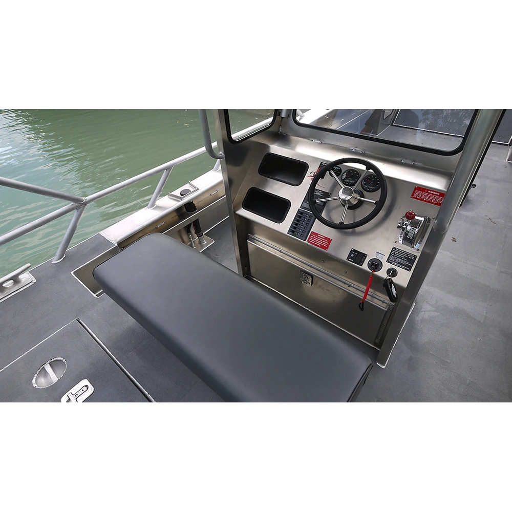 Ecocampor Ft Landingcraft All Welded Aluminum Boat With Back Console