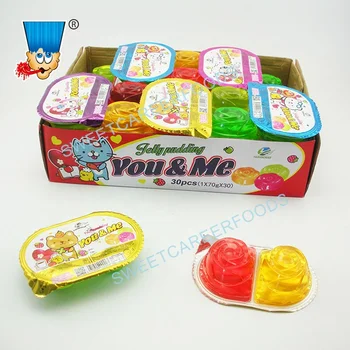 Mix Fruit Flavor Double Jelly Cup Pudding Sweets