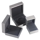 Silver Jewelry Box Silver Custom Luxury Silver PU Leather With Logo Elegant Jewelry Set Box