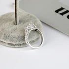 Ring White Gold Rings Engagement Diamond Wedding Ring 925 Sterling Silver Custom White Gold Wedding Diamond Couple Ring