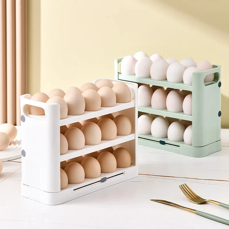 Hot Sales Kitchen Egg Storage Box Egg Tray for Refrigerator Side Door Refrigerator Egg Holder Rack