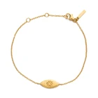 Gold Bangle 2022 New Design Gold Plated 925 Sterling Silver Eye Desert Sun Bracelet Bangle 18k