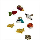 Wholesale Promotional Small Cute Ice Cream Hard Or Soft Enamel Custom Metal Badge Grateful Lapel Pin